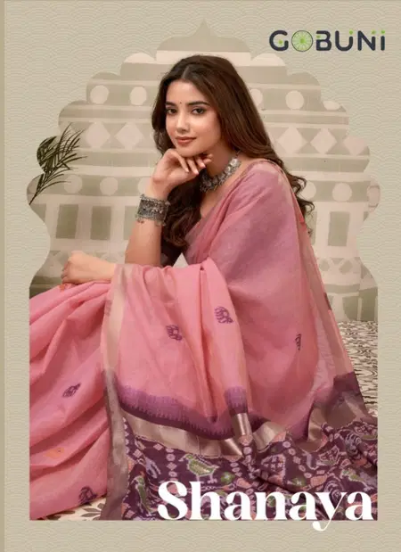 Shanaya By Gobuni Silk Zari Border Patola Pallu Saree Collection